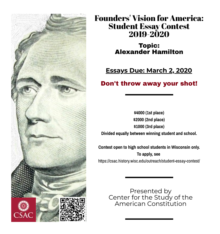CSAC Student Essay Contest Poster 2019-2020
