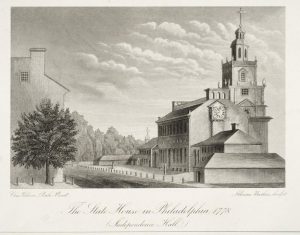 The State House in Philadelphia, 1778