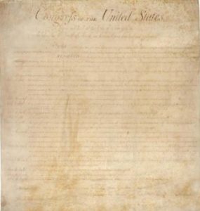 Engrossed manuscript of Congress' proposed twelve amendments to the Constitution