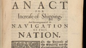 Navigation Act part of first page