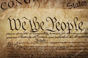 Image of the first page of the United States Constitution