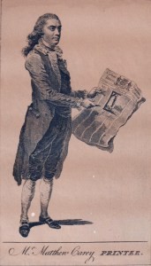 Mathew Carey as a young printer